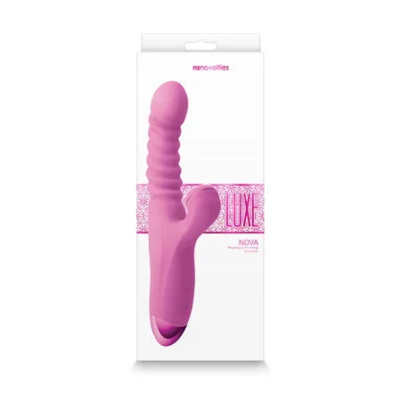 Luxe Nova Thrusting & Throbbing Stimulator – Pink