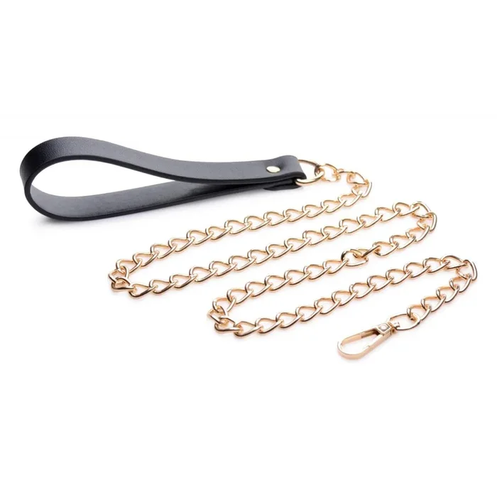 Luxuriöses Halsband, Gold/Schwarz