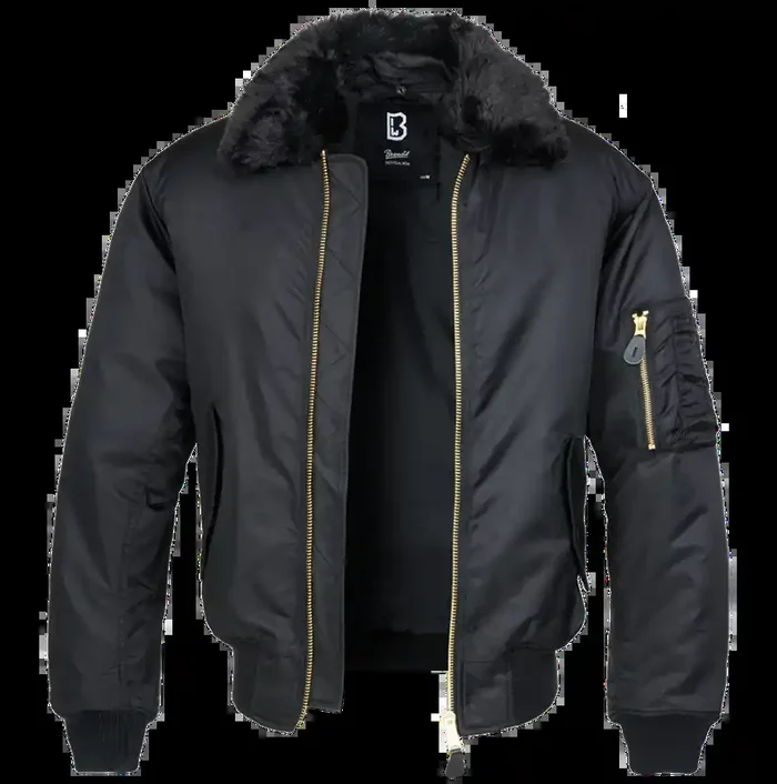 MA2 Jacke mit Kunstfellkragen