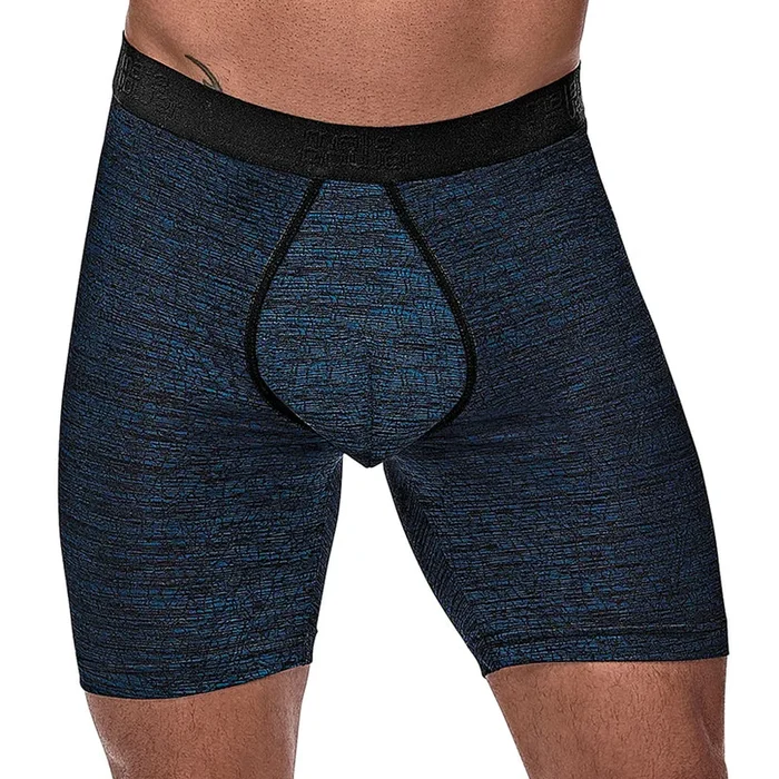 Male Power Peak Performance Long Short-Blue Medium