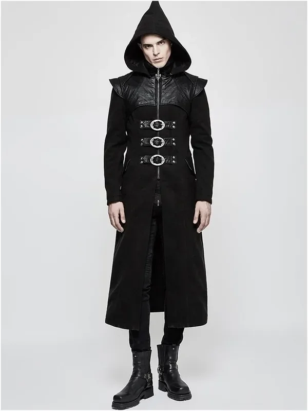 Mantel mit Kapuze und Reißverschluss