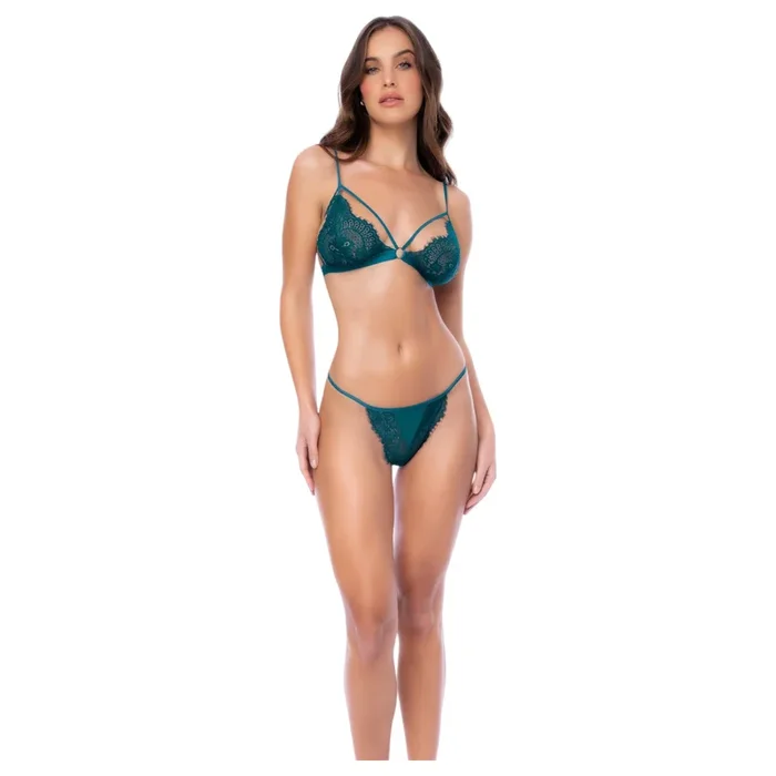 Mapalé – Blüten-Set mit Trägern (grün)