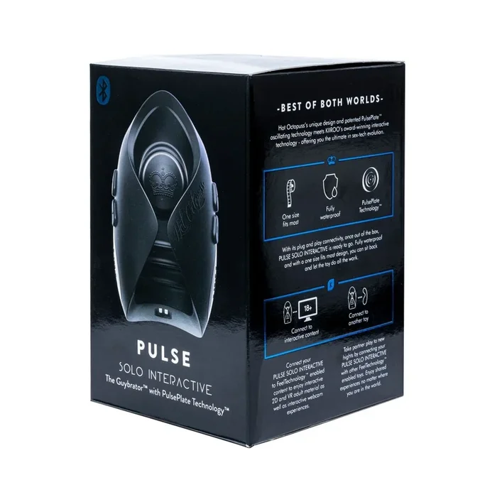 Masturbator »Pulse Solo Interactive« – Schwarz