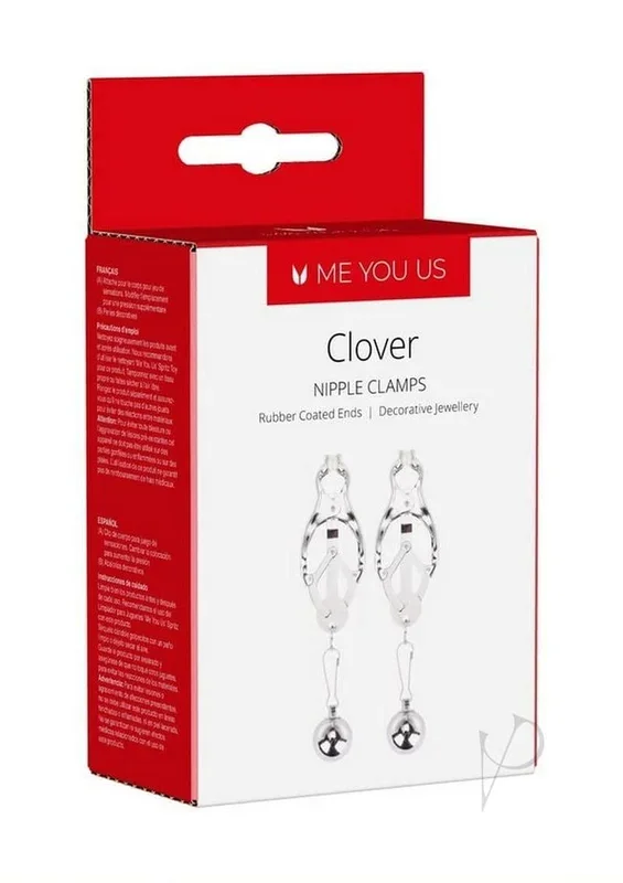 Me You Us Clover Nipple Clamps Silver