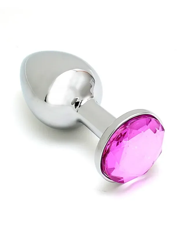 Metall-Buttplug mit Stein