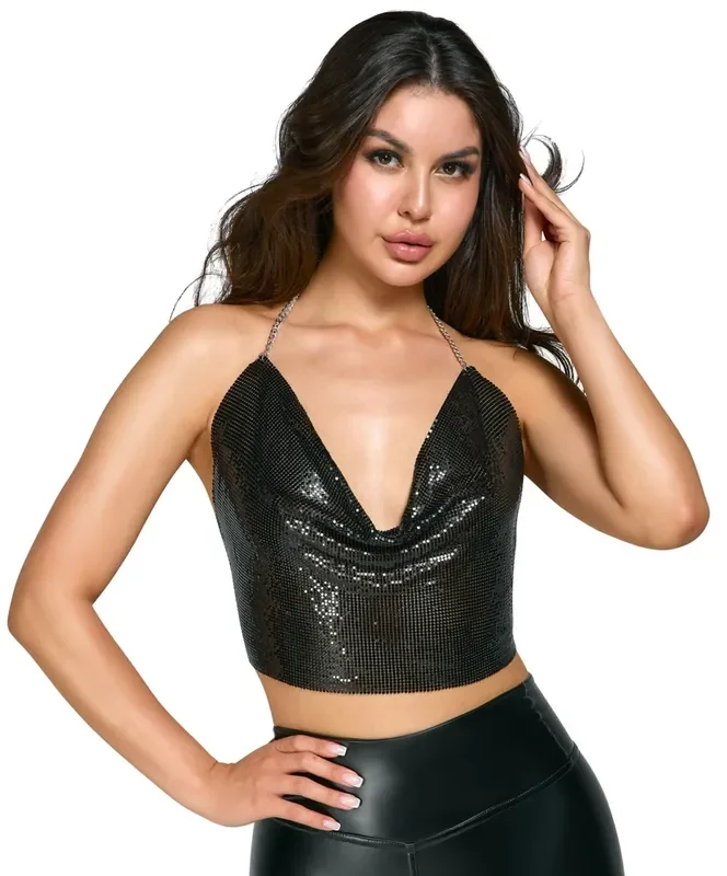 Metall-Top schwarz