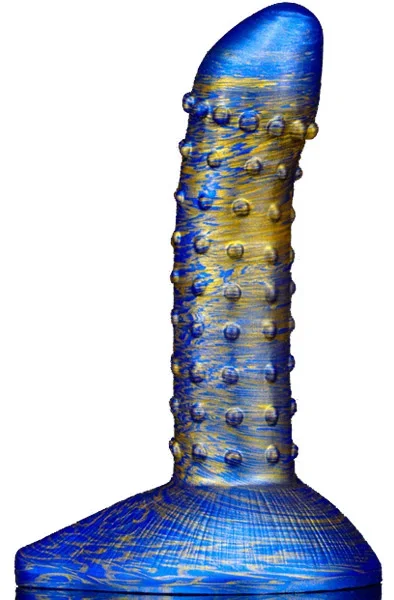 Metallic Fantasy Dildo Saperli Blue/Gold 19 cm