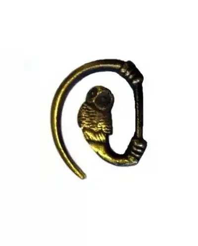 Metallspange Eule