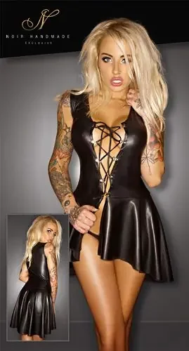 Minikleid geschnürt