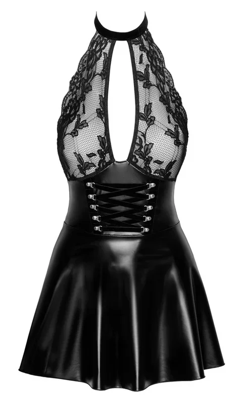 Minikleid „Orgia Exclusive“ im edlen Material-Mix Noir