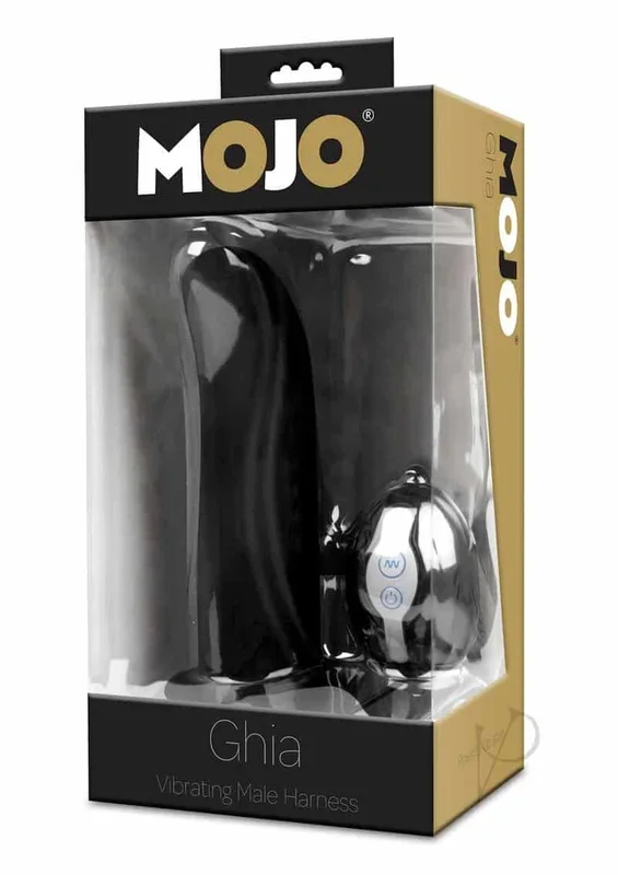 Mojo Ghia Vibrating Male Harness – Black