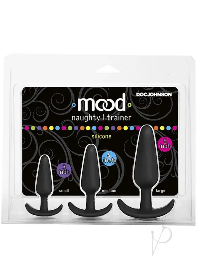Mood Naughty 1 Anal Trainer Set – Black Set of 3