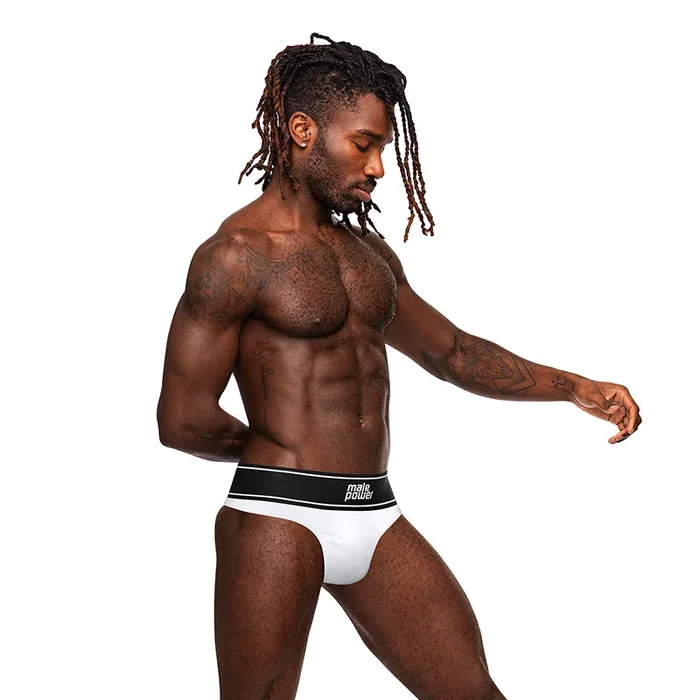MP Modal Rib Bong Thong White LXL