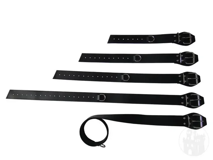 Multifunktions Ledergurt m. D-Ring-Set