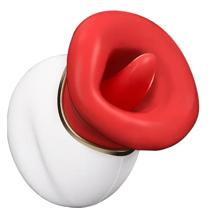 Mund Zunge 4-in-1 Lecken & Beißen & Saugen & Vibrator für Klitorisstimulation