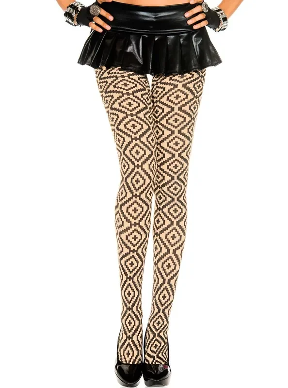 Music Legs – Strumpfhose mit Kreuzmuster