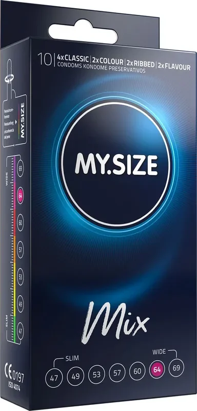 MY.SIZE Mix 64 mm Kondome – 10 Stück