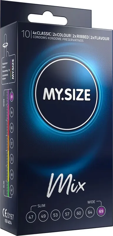 MY.SIZE Mix 69 mm Kondome – 10 Stück