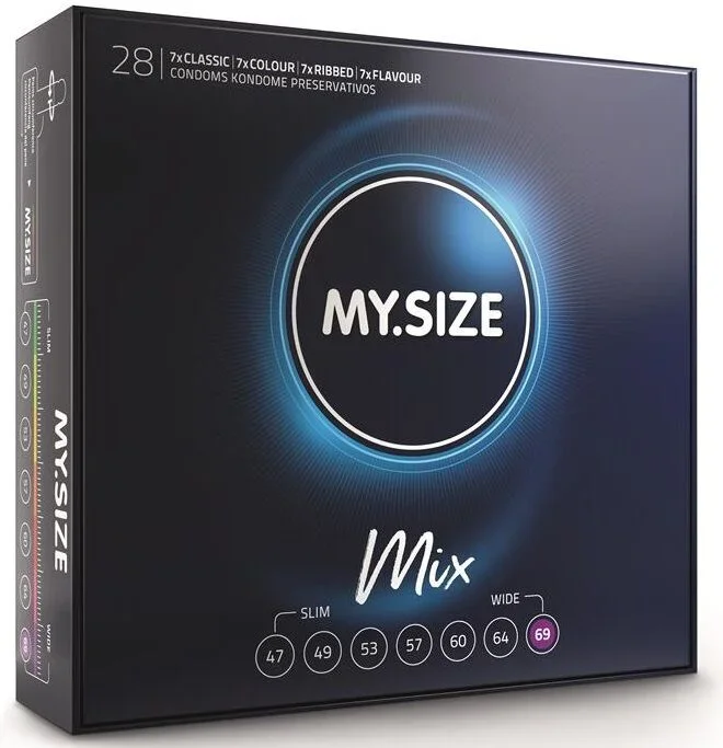 MY Size – Mix Kondome 69 MM 28 Einheiten