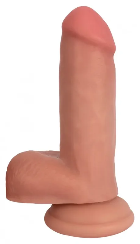 Naturdildo mit Hoden hell