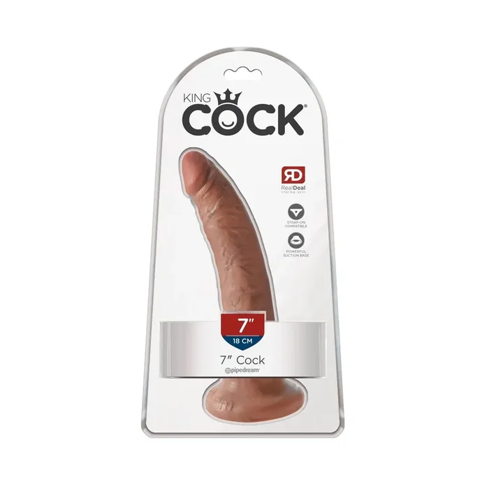 Naturdildo mit Saugfuß & Eichel – 17,8 cm lang – Hautfarben