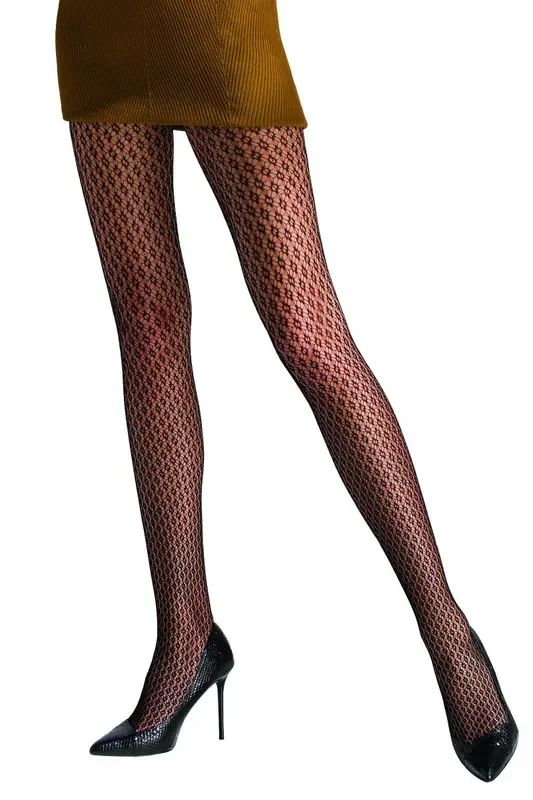 Netz-Strumpfhose mit Rautenmuster