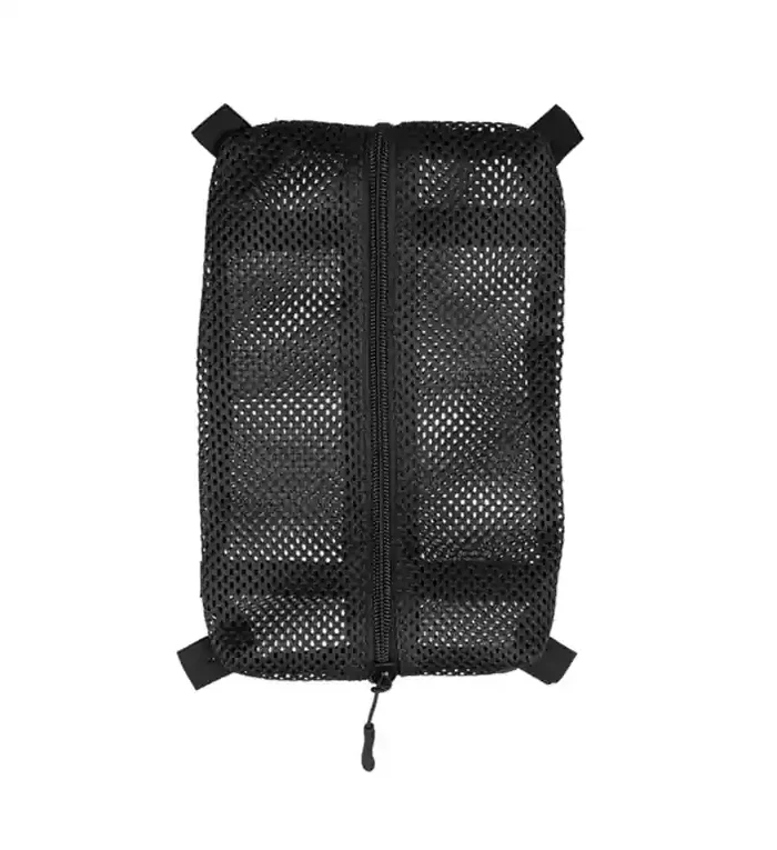 Netzbeutel mit Klett mittel (Farbe Schwarz)