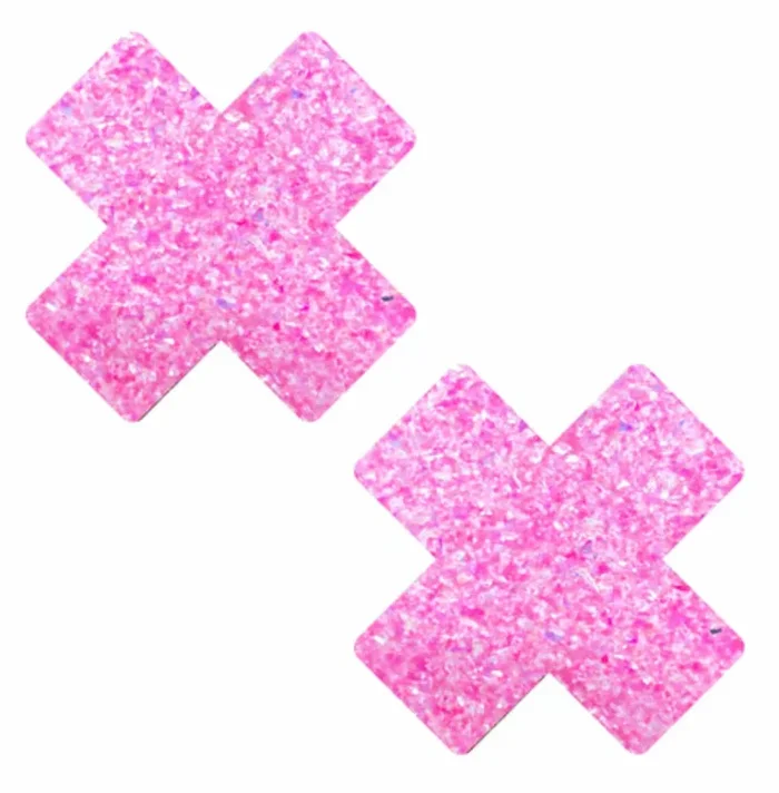 Neva Nude-Cross Hubba Bubba Pink Chunky Glitter