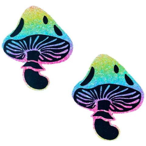 Neva Nude-Glitter Blacklight Shroom Laffie Taffie