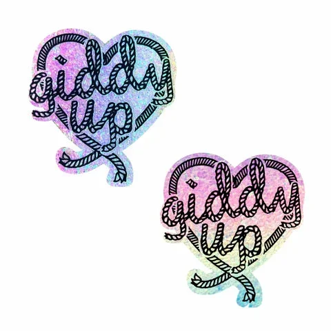 Neva Nude-Heart Giddy Up Pasties