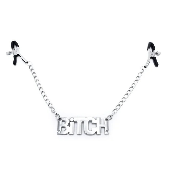 Nippelklammern mit Kette ‘BITCH‘