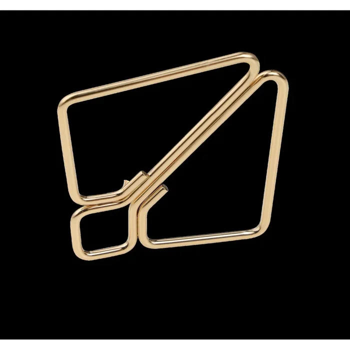 Nippelklemmen LOCKINK mit Schwerem Anhänger, Gold