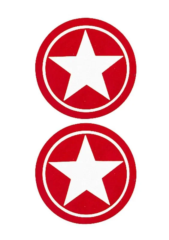 Nipple Sticker – 2 Rote Stern