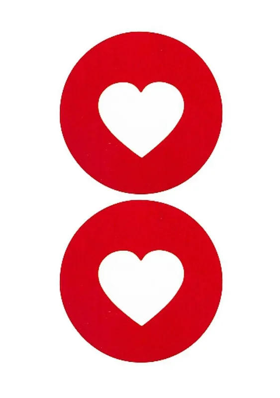 Nipple Sticker – Rot herz