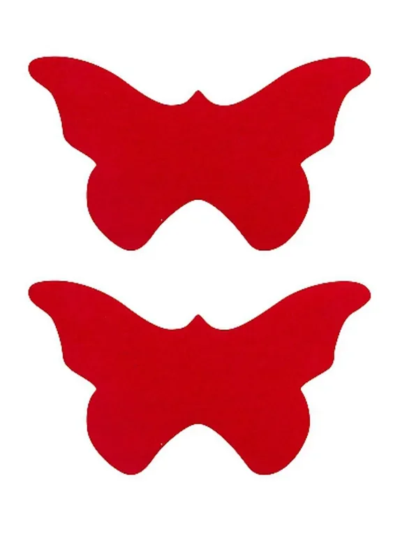 Nipple Sticker – Rote Butterfly