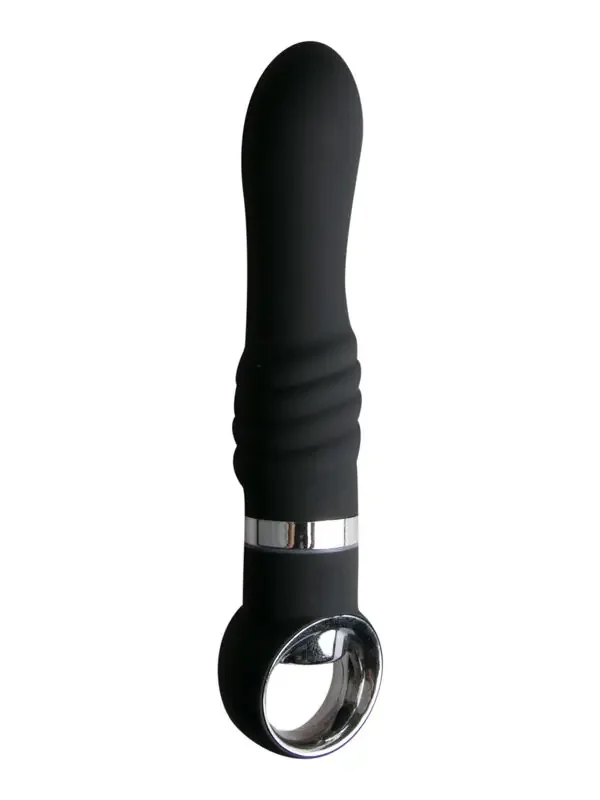 NO.13 Ribbed Pleaser Vibrator – Schwarz
