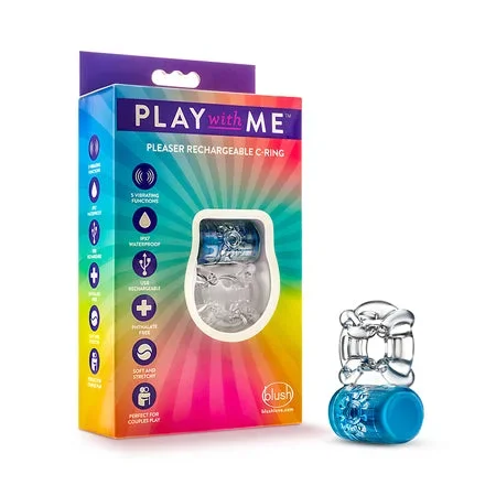 NO ETA Blush Play with Me Pleaser Rechargeable C Ring – Blue