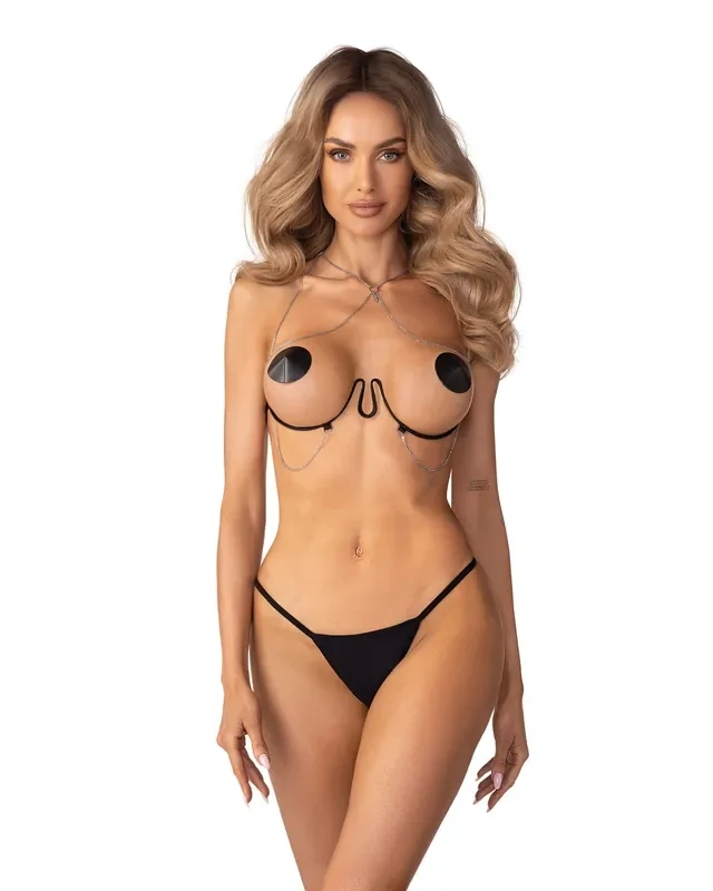 Obsessive – Lustique Harness-BH – Schwarz