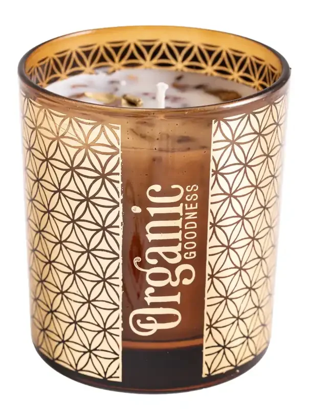 Organic Sojawachskerze – Rose und Geranie