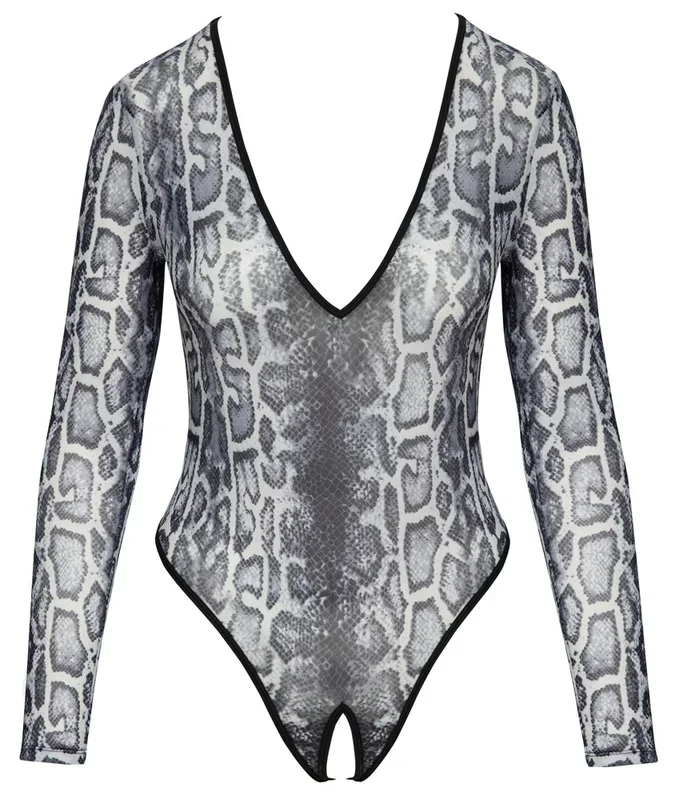 Ouvert-Body in Schlangenhaut-Optik Cottelli LINGERIE