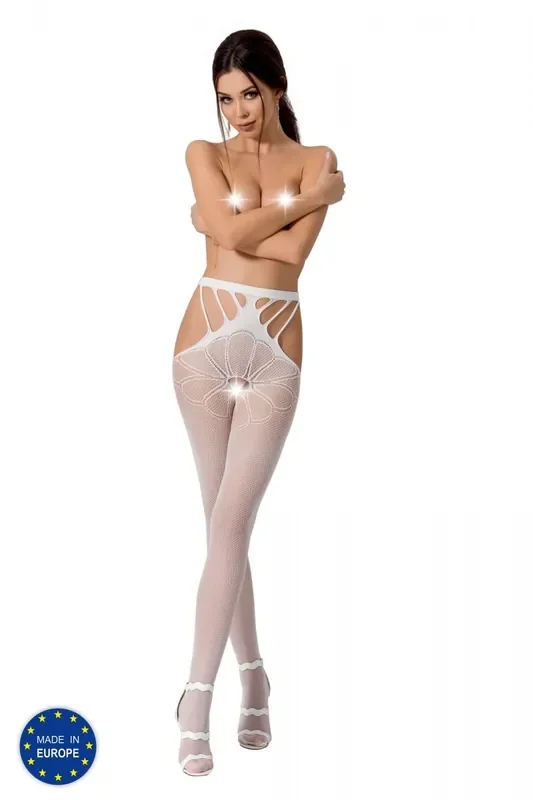 ouvert Strumpfhose weiß