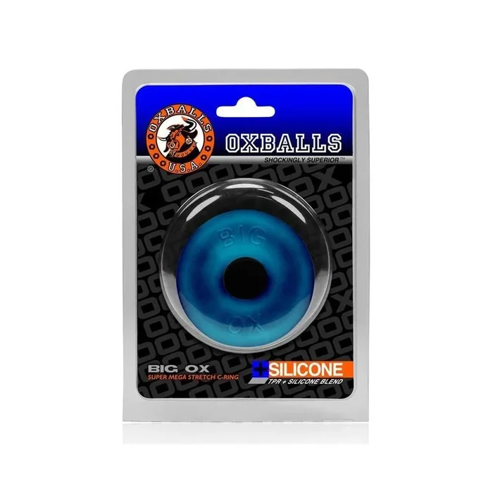 OxBalls Big Ox Super Mega Stretch C-Ring – Blue