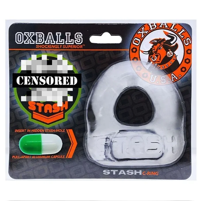 Oxballs Stash Cockring with Aluminum Capsule Insert – 2 Colors!