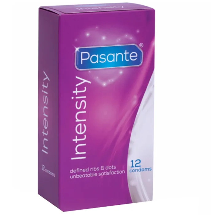 Pasante Intensity Ribs & Dots – 12 Kondome
