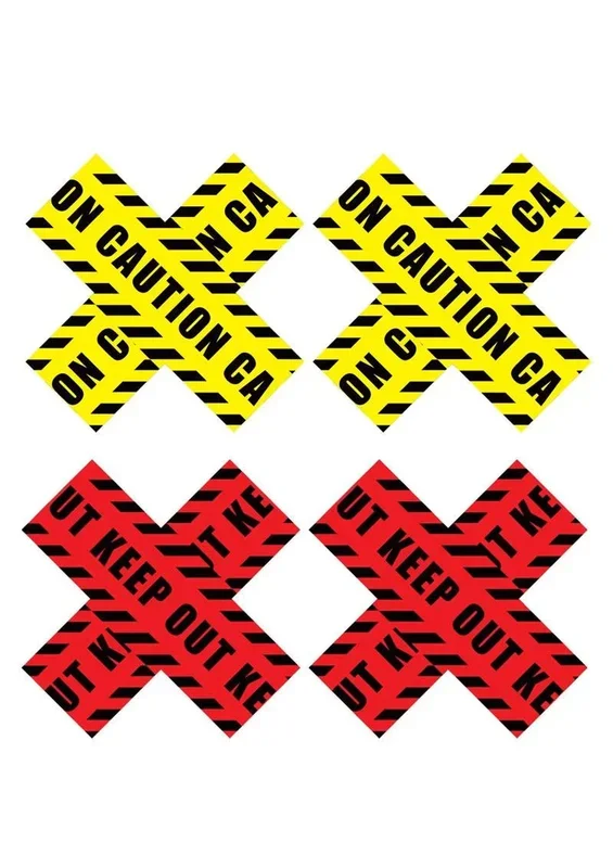 Peekaboos-Caution X 2 Pack Pasties*