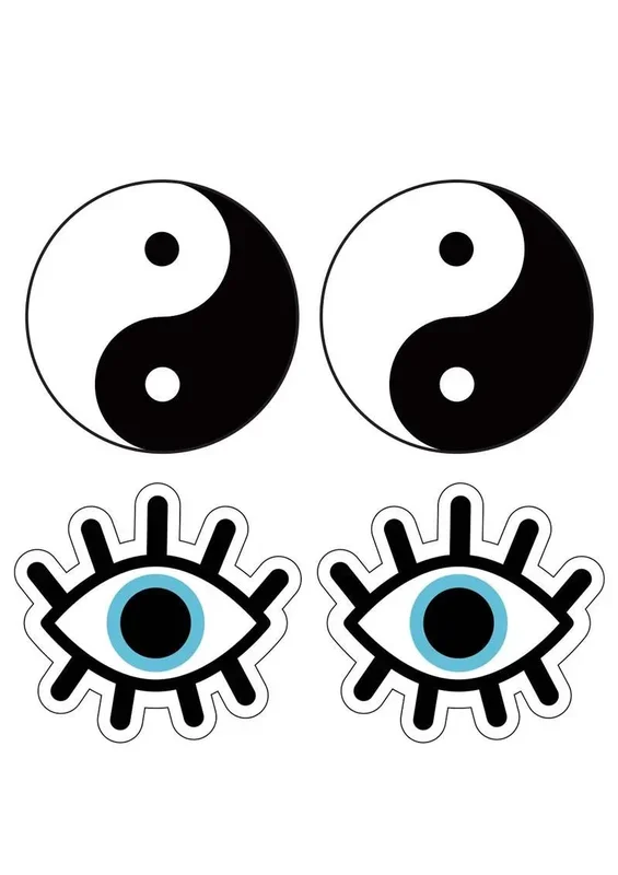 Peekaboos-Yin And Yang 2 Pack Pasties*