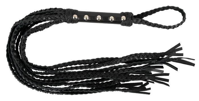 Peitsche „CatONine“ aus Leder, 70 cm ZADO
