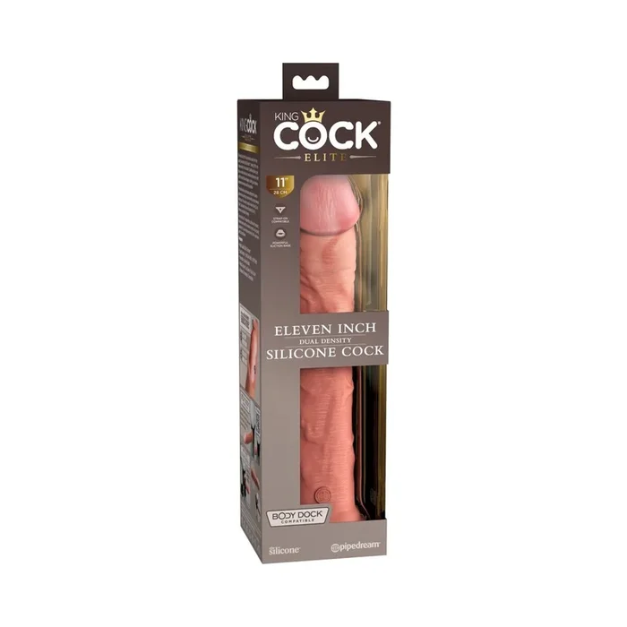 Penis-Dildo mit Saugfuß – 29,5 cm lang – Haut hell
