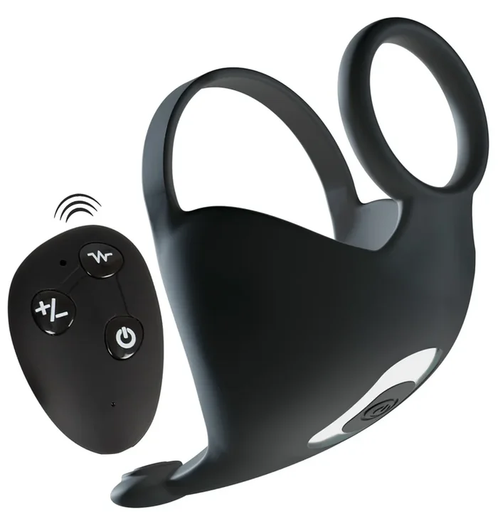 Penis-/Hodenring „Cock ring with RC ball massager“ mit Hodenvibrator Rebel