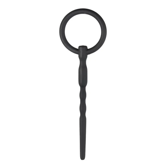Penis Plug mit Ring, Schwarz